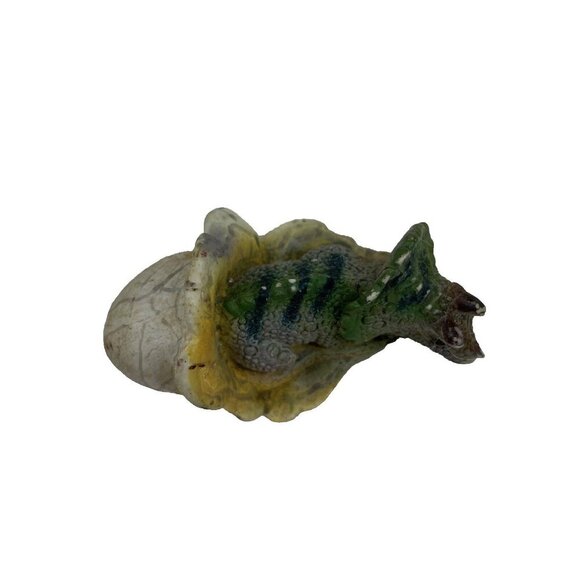 AAA Baby Dinosaur Hatching Egg Triceratops PVC Rubber Figure 3 1/2" x 2" - Picture 3 of 5